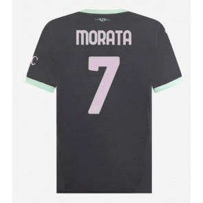 AC Milan Alvaro Morata #7 Replika Tredjetrøje 2024-25 Kortærmet